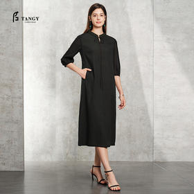 TANGY Collection天意精品2024夏季新品真丝女士连衣裙
