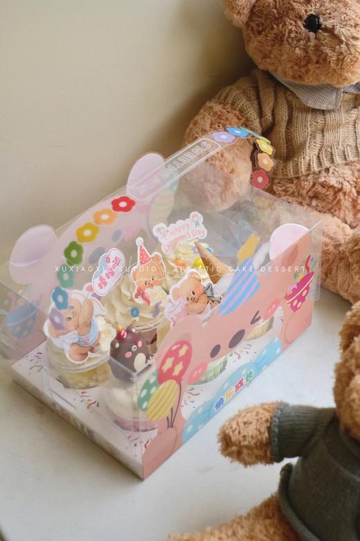 小熊纸杯cupcake蛋糕，莓果夹心 商品图3