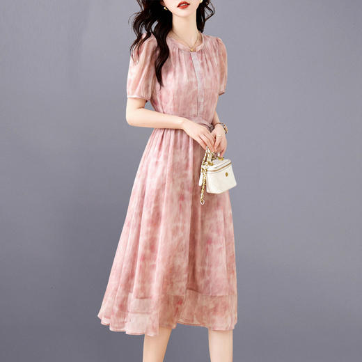 清新时尚气质修身，显瘦洋气减龄连衣裙HR-MDN3032 商品图1