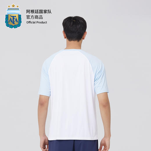 阿根廷国家队官方商品丨蓝白拼接T恤短袖夏季运动休闲足球 商品图3