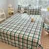 【E】全棉小清新夏季老粗布凉席纯棉床单被单透气亲肤棉麻凉席三件套 商品缩略图0