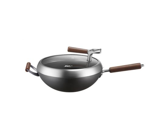 苏泊尔（SUPOR）有钛铁不粘无涂层复合铁炒锅CC34YT1有付柄 商品图0