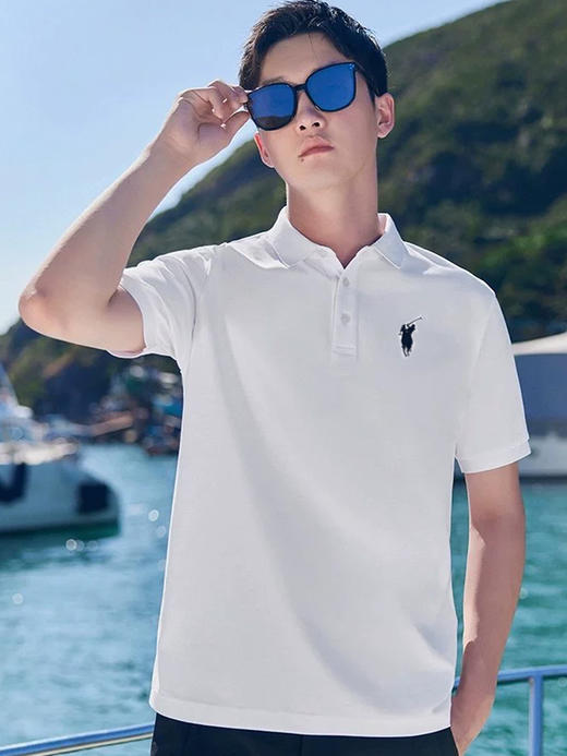 【专属】2024年款WHPOLOSPORTS 大马标新品  冰感运动情侣款  商务休闲POLO衫 舒适有型 商品图3