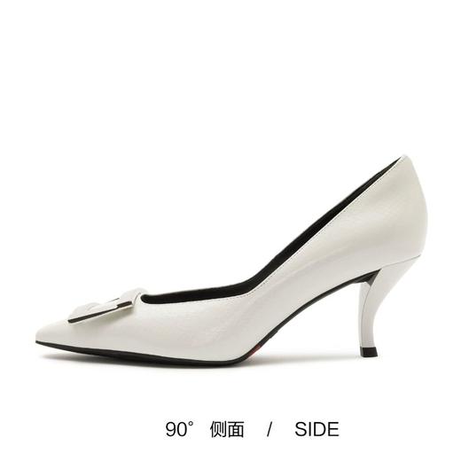 2楼思加图2024春缪斯奶油女皮鞋ET106 商品图4