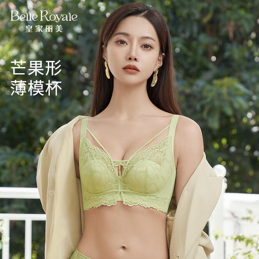 皇家丽美新款养护文胸夏季薄款大胸显小记忆钛圈内衣WJ2F05-1 商品图1