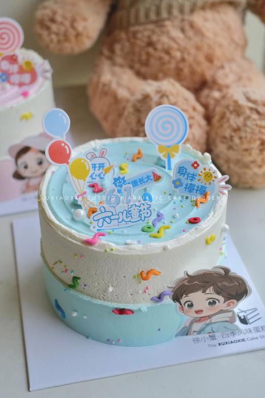 6寸活力女宝/男宝蛋糕（水果戚风蛋糕，固定火芒） 商品图3