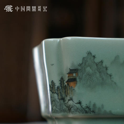 问鼎哥窑豆青四相杯（晓看山色）（缺货） 商品图2