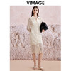 VIMAGE纬漫纪夏季新款气质浪漫度假网格钩花两件套衬衫连衣裙V2107734 商品缩略图2