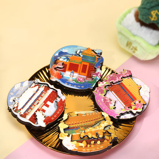 紫禁城四季木质冰箱贴 商品图2