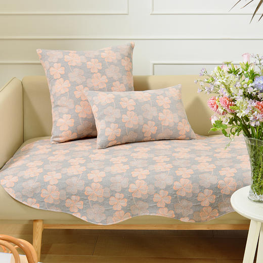 四叶草系列双面异形沙发巾靠包棉四季通用防滑定制 商品图2