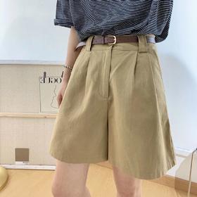 3色可选 版型宽松，不挑身材！【WS港风天丝棉廓形微弹工装五分裤7556#】无论是日常休闲还是户外探险，都能轻松应对 展现极高的实用性~稍加搭配，让你在炎炎夏日里尽显独特魅力！