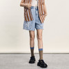 谜底牛仔短裤女2024夏季新品复古风百搭设计感直通短裤242MK0525 商品缩略图0