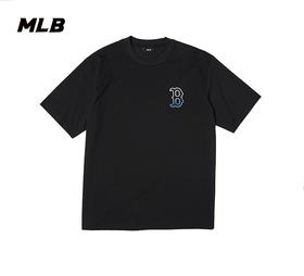 MLB男女T恤渐变老花印花logo宽松短袖23夏季新款3ATSM0633