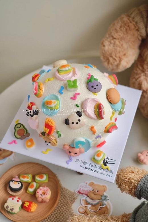 马卡龙软糖蛋糕（水果戚风蛋糕，固定火芒） 商品图1