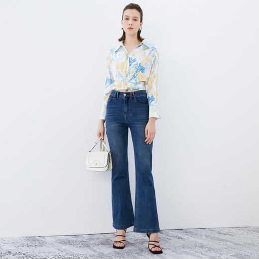 EITIE爱特爱秋季新款舒适大方印花小上衣7513201 商品图3