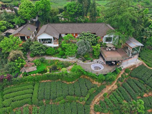 【雅安-118号院】3房/4房/5房川西小院，坐落在万亩茶园山上的温泉院子，KTV、全屋地暖，面朝山谷，背靠茶海。YMES 商品图0