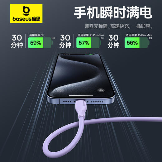 倍思 劲速系列 快充数据线 Type-C to Type-C 100W 商品图3