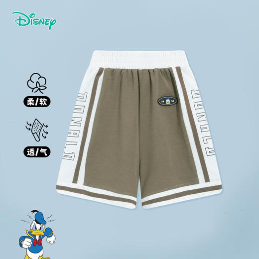 迪士尼男童裤子夏季儿童宽松舒适休闲运动裤中裤亲肤透气篮球足球五分裤232DK0587 商品图3