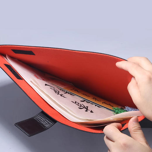 书法作品袋，专门储存贵重字画、文件，牛筋皮和天鹅绒打造！ 商品图3