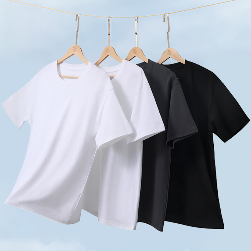 【肃心匠作】220g精梳纯棉(足克)重磅T恤 男女同款 夏季百搭基础款短袖 厚实有质感亲肤舒适纯T