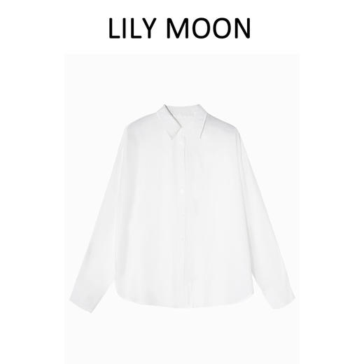 LILY MOON简约廓形醋酸长袖衬衫 商品图3