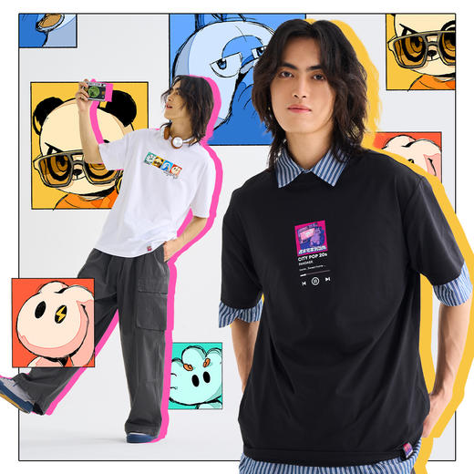 City Pop Sorona 肤感T恤（黑白两色可选） 商品图4