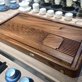 龙福-胡桃木茶语茶盘