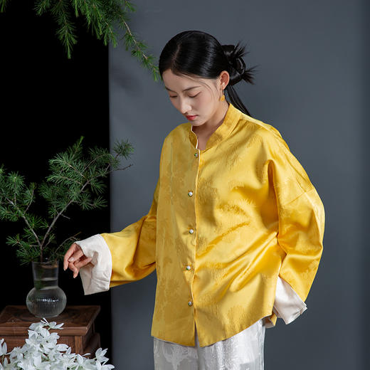  2024新款新中式国风双面穿立领WL240031 外套 商品图2