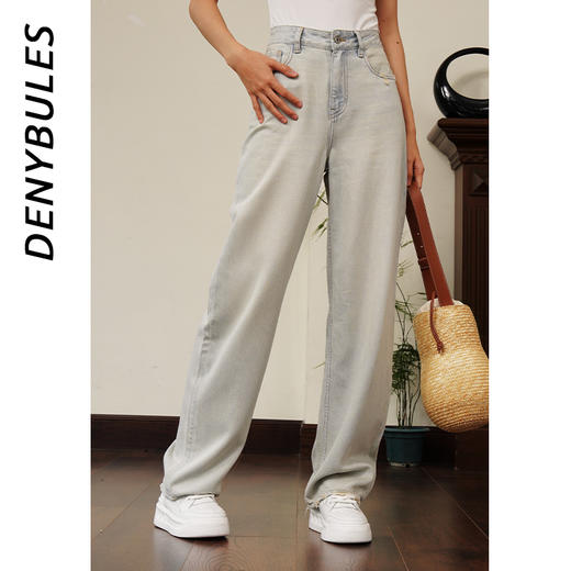 DENYBULES极简复古时尚阔腿裤 商品图1