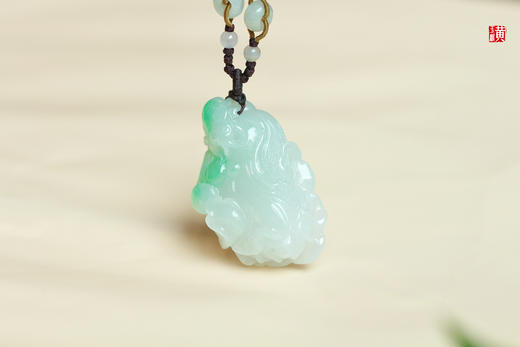 天然翡翠【百财汇聚】吊坠    配精美挂绳 商品图3