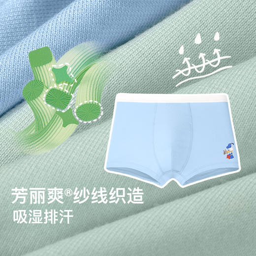 ubras旗下likeuu男女儿童内裤吸湿排汗抗菌三角平角裤3条装 ZY 商品图1