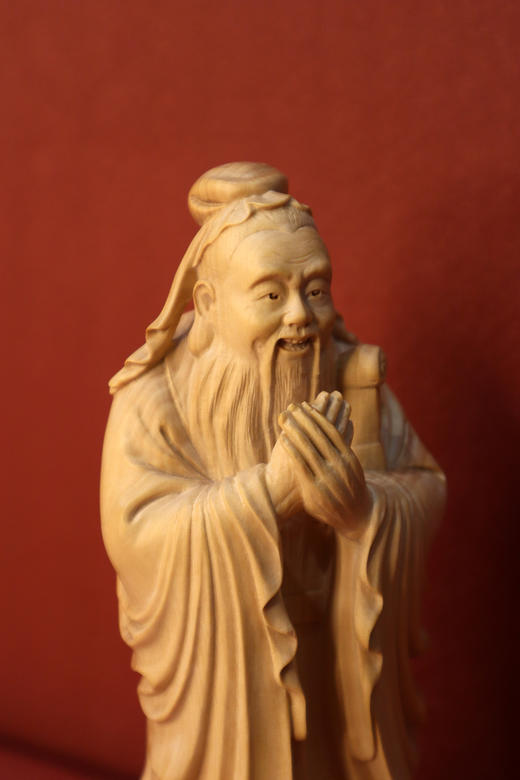 孔子°黄杨木摆件 商品图3