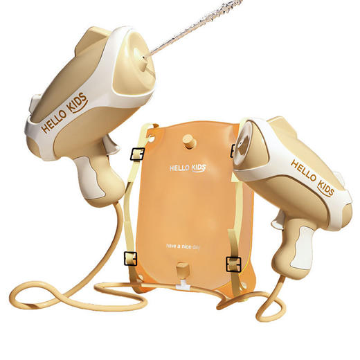 【无需反复打气  双水枪设计】电动连发背包电动双水枪 夏日缤纷戏水体验 可畅玩2-3小时 双供水模式 超有趣 商品图8