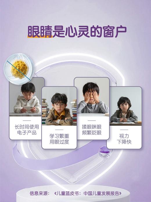 元力伴 蓝莓花色苷叶黄素酯儿童成人护眼up夹心软糖玉米黄质软糖1盒30粒 商品图1
