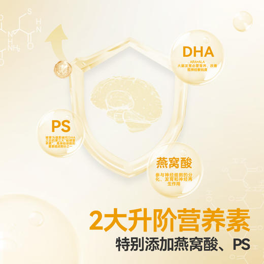 元力伴DHA藻油软胶囊记忆力up青少年营养补脑凝胶糖果1盒60粒 商品图3