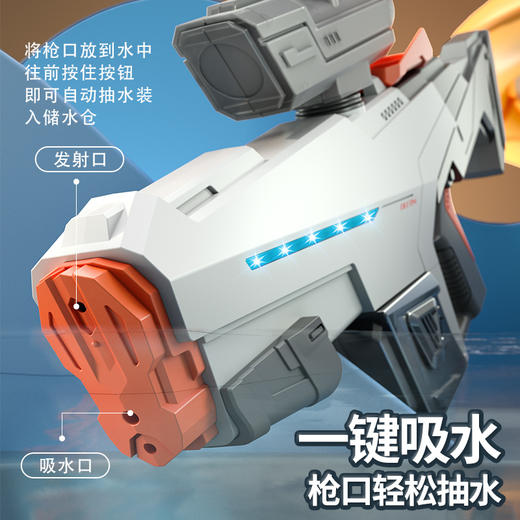 【赠防水袋+护目镜】自动吸水电动连发水枪 防水电池 自带灯光 超酷炫 可外接可乐瓶 商品图3