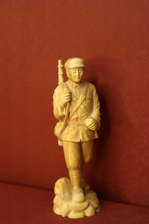 红军°黄杨木摆件 商品图0