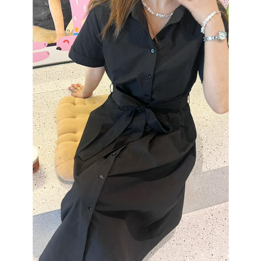 25特价 2405503   府绸棉 衬衫式连衣裙 商品图5