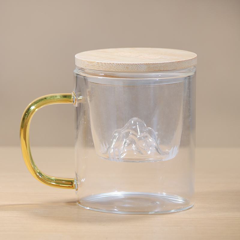 鸣龙观山耐热茶水分离杯