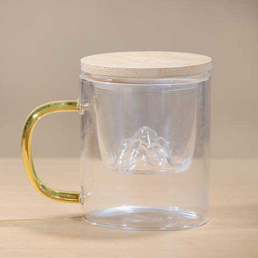 鸣龙观山耐热茶水分离杯 商品图0