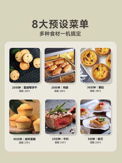 电烤箱烤箱一体机家用多功能2023新款全自动小型烘焙烤炉12Lm-ek10 商品图3