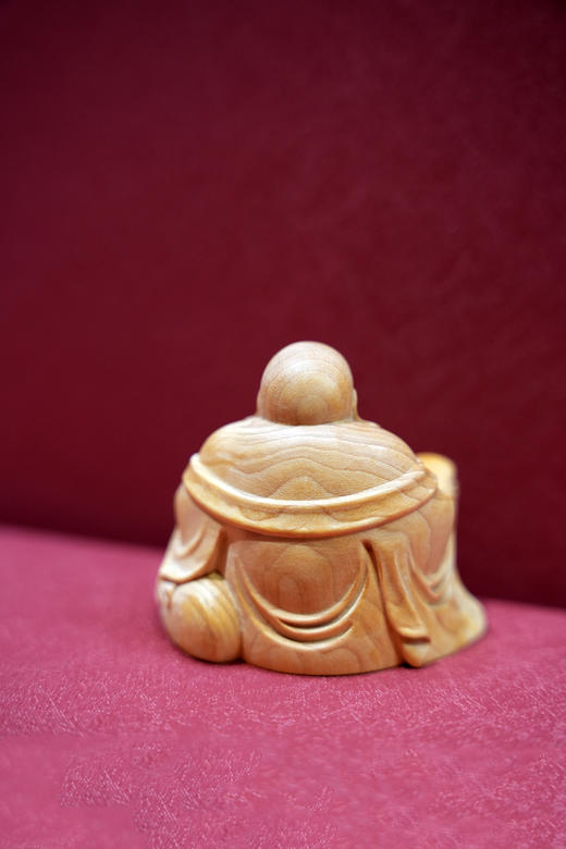 笑口常开弥勒°黄杨木雕摆件 商品图5