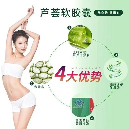 同仁堂芦荟软胶囊成人中老年便秘润肠通便非调理口臭排宿便清肠 商品图2