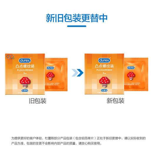 杜蕾斯 凸点螺纹装3只/盒*3盒 商品图0