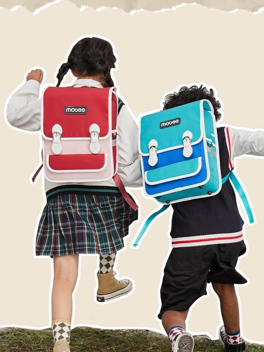 mobee大容量13L小学生chao轻护脊双肩包🎒 轻巧容量大颜值高，防雨防水耐脏实用书包 商品图3