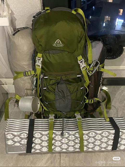 【秒杀！25新色】艾王 50L 轻悬浮户外徒步登山包休闲双肩包多功能运动双肩包多日出行KA-8053 商品图5