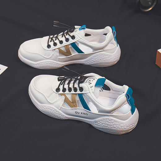 小白鞋女春夏新款韩版百搭休闲鞋ins运动鞋透气镂空鞋子_ym 商品图1