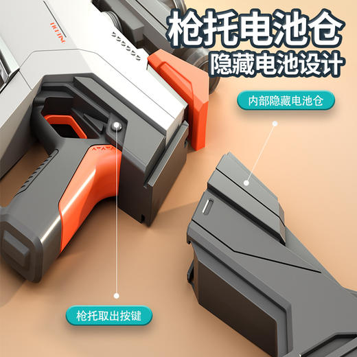 【赠防水袋+护目镜】自动吸水电动连发水枪 防水电池 自带灯光 超酷炫 可外接可乐瓶 商品图4