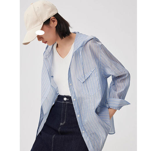 裁缝学苑AQ294防晒衬衫纸样女装春季新款落肩连帽上衣衬衣服装打板 商品图2