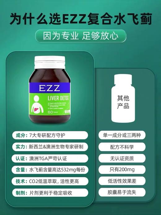 EZZ 护肝片 60粒/瓶 商品图3